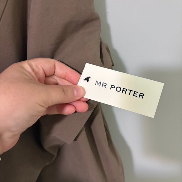 NWT Fear of God Essentials Wood Long Coat Medium Brown Long Trench - Picture 8 of 16